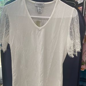 NWT Carmen Carmen Marc Valvo top. Size small